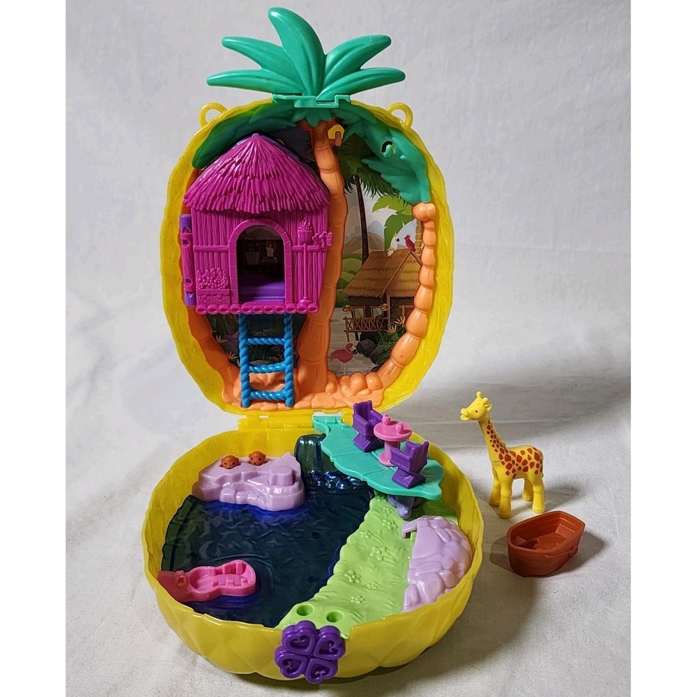Polly Pocket Wearable Tropicool Wildlife Pineapple Purse Mattel Incomplete Toy